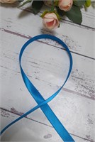 Лента атласная цв ярко-голубой 1см 1 метр 110208