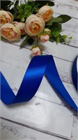 Лента атласная цв синий  2,5см 1 метр 110257