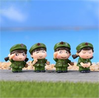 Н-р мини фигурок "пара влюблённых, военные" 5*2,5см 112127