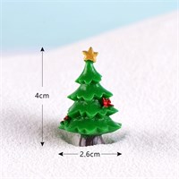 Ёлочка со звездочкой и бантами мини-фигурка 4*2,6см 112202