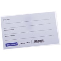 Бейдж горизонтальный OfficeSpace, 57*90мм, с клипсой и булавкой 112830