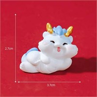 Дракон лежит мини-фигурка 2,7*3,7см, голубой 113313
