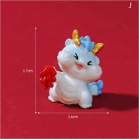 Дракон с петардами мини-фигурка 3,7*3,6см, цв голубой 113365