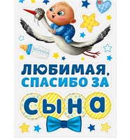 Н-р магнитов на авто «Спасибо за сына», на выписку