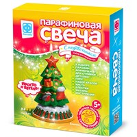 Парафиновая свеча с подсвечником «Ёлочка» 114256