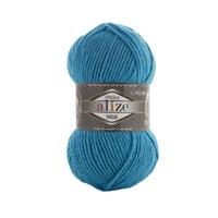 Пряжа Alize Superlana Midi 25% шерсть/75% акрил №484 Бирюза 114339