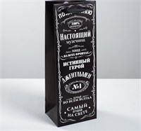 Пакет под бутылку «Джентльмен», 36×13×10см 115222