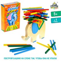 Настольная игра на равновесие «Слон и башня» 115266