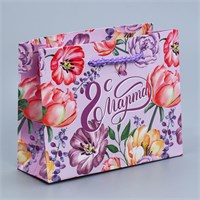Пакет ламинированный «Цветы для тебя», 12×15×5,5см 115336