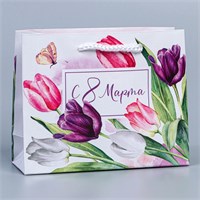 Пакет ламинированный «Нежный праздник», 12×15×5,5см 115337