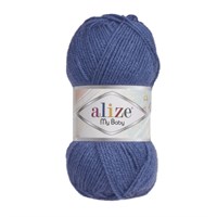 Пряжа Alize My Baby 100% акрил, 50г №353 Джинс