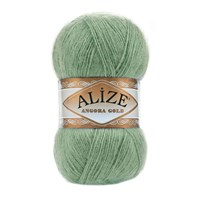 Пряжа Alize Angora gold 80% акрил/20% шерсть 100гр, цв.852 Зеленая трава