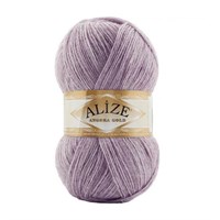 Пряжа Alize Angora gold 80% акрил/20% шерсть 100гр, цв.882 Тёмно-лиловый