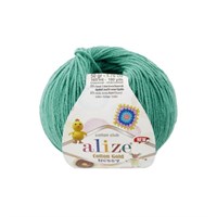 Пряжа Alize Cotton Gold Hobby new 55% хлопок/45% акрил, 50г №610 Нефрит 