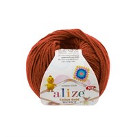 Пряжа Alize Cotton Gold Hobby new 55% хлопок/45% акрил, 50г №36 Терракот