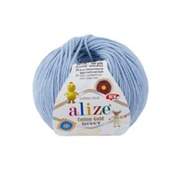 Пряжа Alize Cotton Gold Hobby new 55% хлопок/45% акрил, 50г №40 Голубой