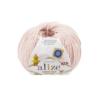 Пряжа Alize Cotton Gold Hobby new 55% хлопок/45% акрил, 50г №382 Телесный