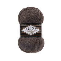 Пряжа Alize Superlana Klasik 25% шерсть/75% акрил, 100г №240 Кофе с молоком 115748