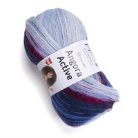 Пряжа YarnArt Angora Active 20% шерсть/80% акрил, 100гр №855 Сине-голубой