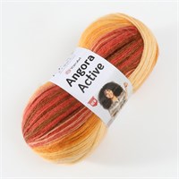 Пряжа YarnArt Angora Active 20% шерсть/80% акрил, 100гр №844 Желто-бордовый