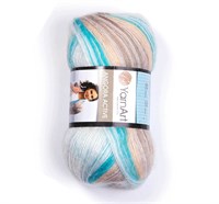 Пряжа YarnArt Angora Active 20% шерсть/80% акрил, 100гр №852 Голубо-бежевый