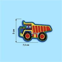Термоаппликация «Грузовик», 7,5×5см, цвет оранжевый 116715