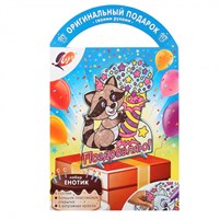 Н-р красок по стеклу Витражная открытка "Енотик" Луч 117315