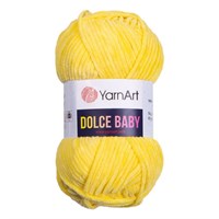 Пряжа YarnArt Dolce Baby 100% микро-полиэстер, 50гр №761 Жёлтый