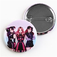 Значок закатной аниме "Три девочки", K-pop, 38мм 117977
