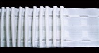 Лента шторная белая W651G 65мм 1м 118237