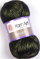 Пряжа YarnArt Melody 9% шерсть/21% акрил/70% полиамид, 100г/230м №898 Зеленый