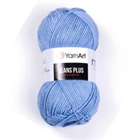 Пряжа YarnArt Jeans Plus 55% хлопок/45% полиакрил, 100гр, №15 Св. джинс