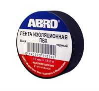 Изолента черная 15мм*9,1м ABRO