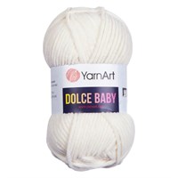 Пряжа YarnArt Dolce Baby 100% микро-полиэстер, 50гр №745 Молочный