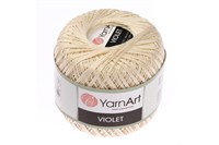 Пряжа YarnArt Violet 100% хлопок 50гр, Цв.6194 Св. бежевый