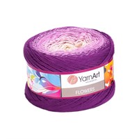 Пряжа YarnArt Flowers 55% хлопок/45% полиакрил 250гр №290 лиловый/фиолет