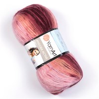 Пряжа YarnArt Angora Active 20% шерсть/80% акрил, 100гр №846 Персиково-бордовый