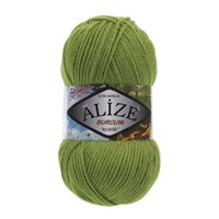 Пряжа Alize Burcum klasik 100% акрил, 100г №210 Зеленый