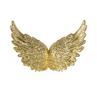 Крылья декоративные 10*7см, н-р 3шт, золото