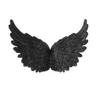 Крылья декоративные 10*7см, н-р 3шт, черный