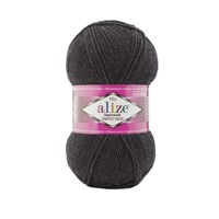Alize Superwash Comfort Socks 75% шерсть/25% полиамид, 100г №521 антрацит 119826