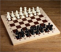 Шахматные фигуры, пластик, король h-9см, пешка h-4.1см 119974