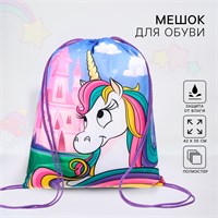 Мешок д/обуви 42х35см, Минни Маус и единорог 120511