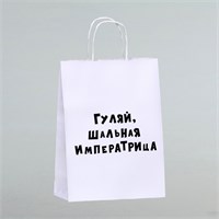 Пакет подарочный «Гуляй шальная императрица», 24*10,5*32см, 1шт 121163