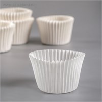 Форма для выпечки белая, 3,5*3 см 90-100шт 121373