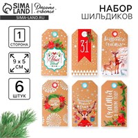 Шильдик декоративный в наборе «Счастья в Новом Году», 17*15см 121627