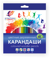 Карандаши 48цв "Луч" Классика, шестигранные 121651