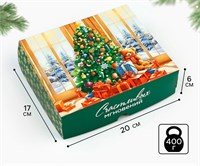 Упаковка д/кондитерских изделий «Счастливых мгновений», 20*17*6см 122085
