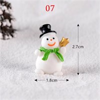 Снеговичок с колокольчиком мини-фигурка 2,7*1,8см 122120