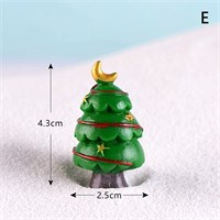 Ёлочка с месяцем и звёздами мини-фигурка 4,3*2,5см 122231